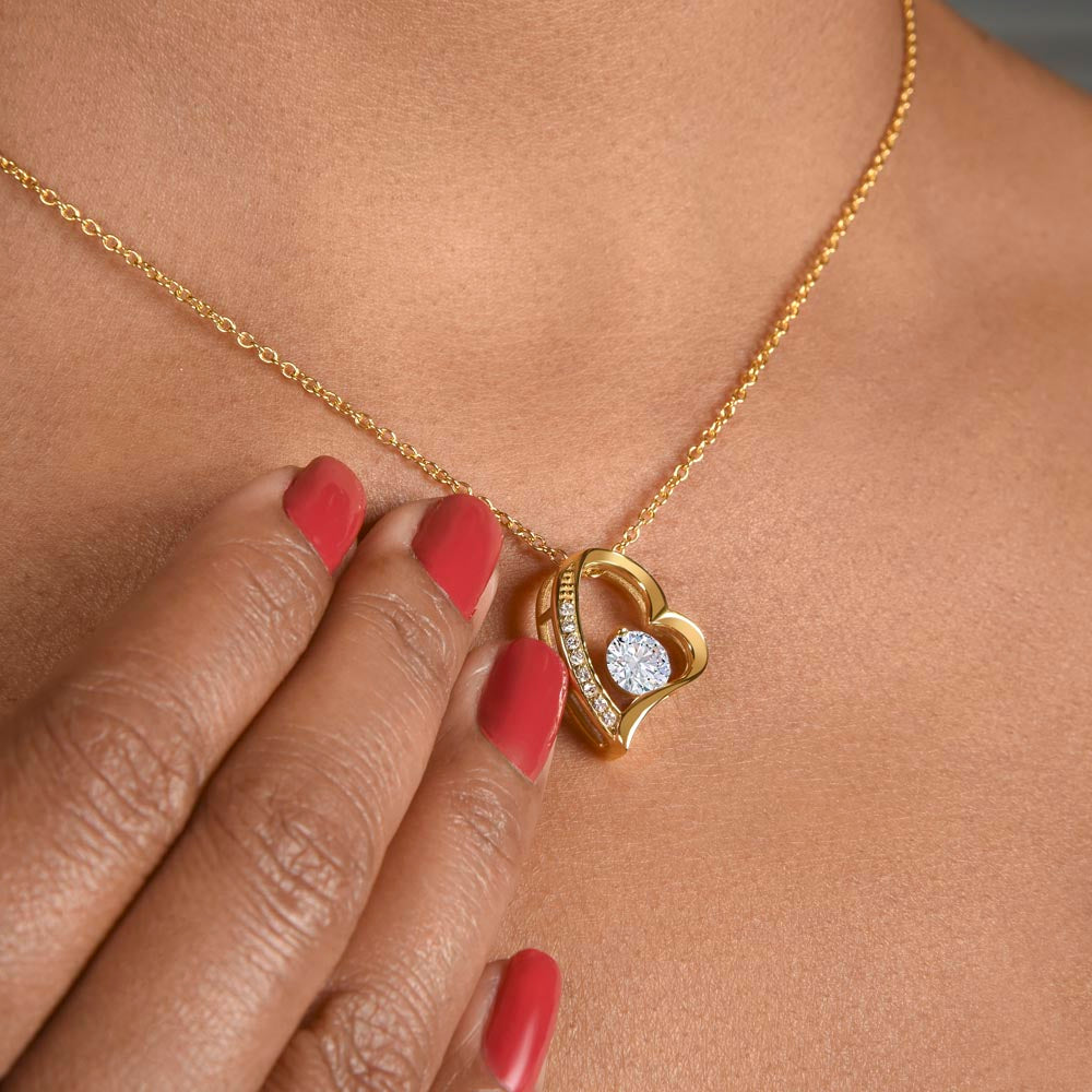 Regalo Collar Para El Amor De Mi Vida FLN Novia Esposa Mujer Idea Por Navidad Cumpleaños Aniversarios San Valentin 14K o 18K Oro