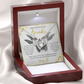 Regalo Personalizado Collar Corazón FLN Para Mujer El Amor De Mi Vida Navidad Aniversarios San Valentin Cumpleaños 14K Oro Blanco o 18K Oro Amarillo