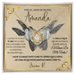 Regalo Para Mujer Collar El Amor De Mi Vida Novia Esposa Idea Romántica Aniversarios San Valentin Navidad Cumpleaños Día de las Madres NUDO de Oro 14K o 18K
